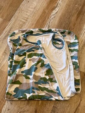 Kyte Baby Camo Infant Swaddle Sleep Sack - Green & Tan